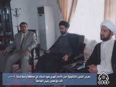 معرض الفنون التشكيلية / لقاء مع معاون رئيس الجامعة