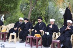 (١٢٦) آية الله الشيخ محمد السند في زيارته لمقر المشروع التبليغي للحوزة العلمية في زيارة الأربعين