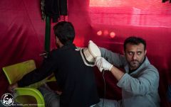 (٢٦٥) مواكب المساج للزائرين في طريق العشق الحسيني