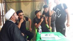 مبلغوا الحوزة العلمية في النجف الأشرف تواجد مكثف في طريق العاشقين