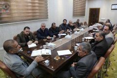 أمين مسجد الكوفة يناقش مع مسؤولي الأقسام الاستعدادات لزيارة الأربعين