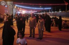 أمين عام العتبة العلوية المقدسة يتفقد مدينة الإمام الرضا (عليه السلام) للزائرين