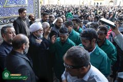 قافلة خدام الأربعين الحسيني من الحرم الرضوي الطاهر نحو كربلاء المقدسة