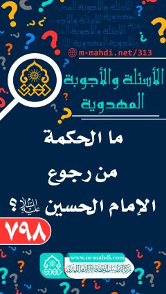 (٧٩٨) ما الحكمة من رجوع الإمام الحسين (عليه السلام)؟